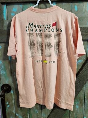 2026 Masters Peach Short Sleeve Tee with Tournament Back Print